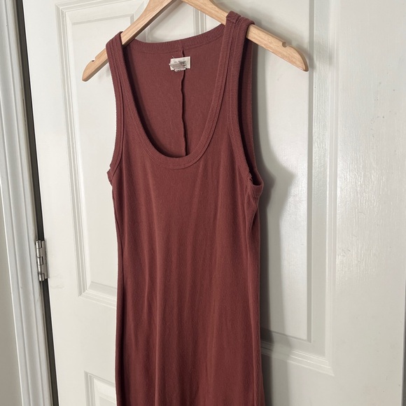 UpWest Cozy Rib Midi Tank Dress mauve, dusty rose - Picture 3 of 6